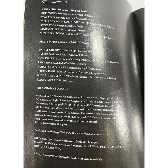 The Sandman by Neil Gaiman Book One 2022 Netflix DC Comics Paperback - Picture 4 of 11